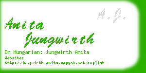 anita jungwirth business card